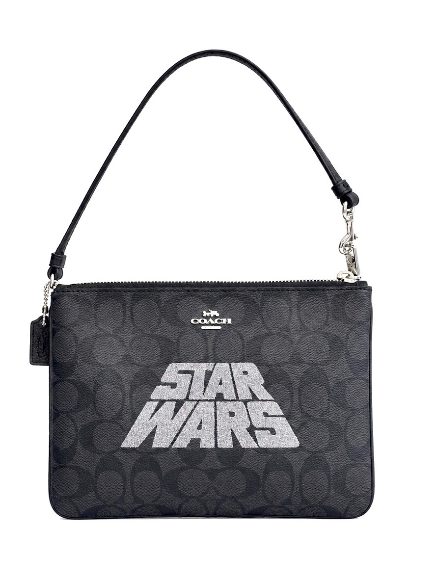 Coach X Star Wars Limited Edition Gallery Pouch Wristlet In Signature Canvas
